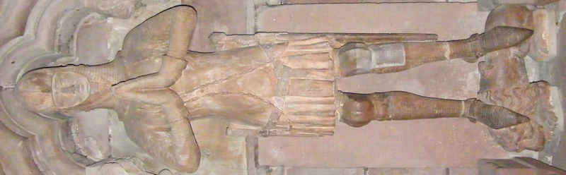 Germany Freiburg im Breisgau Cathedral Berthold V von Zahringen 1218 effigy 1354 by Friedrich III
